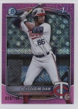 2025 Bowman Chrome Prospects Mega Box Pink Mojo Refractor /199 Khadim Diaw 1se7