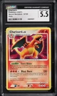 CGC 5.5 Charizard Holo Rare Secret Wonders D&P 2007 Pokemon Card #3