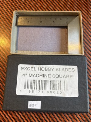 4  Excel Hobby Blades Machine Square Stainless New Cnc Machinists 90 Angle  