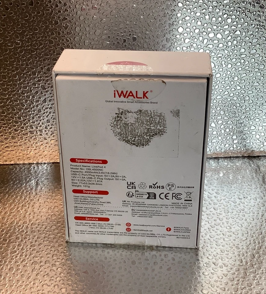 Cargador portátil USB-C iWALK LinkPod4 4500 mAh modelo DBL4500NC rosa Foto 4 de 4