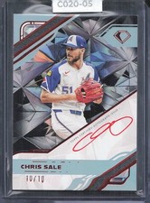 2025 Topps Diamond Icons - Chris Sale-Red Polychromatink Autographs 10/10