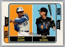 #TAN-15 Ralph Garr / Jeff McNeil 2023 Topps Heritage Then and Now