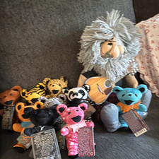 Liquid Blue Grateful Dead Bear Beanbag Plush Lot with Tags, Ages 3-7 Years