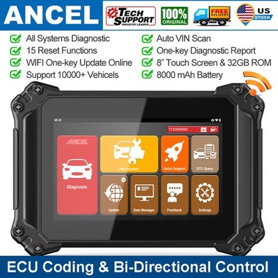 ANCEL V6 Full Systems OBD2 Scanner 2 Years Free Update Battery Reset TPMS
