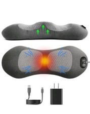 3-In-1 Electric Lumbar Support Pillow Smooth Spine Triple Fusion Back Massager