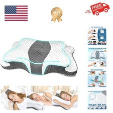 Memory Foam Pillows, Cervical Pillow for Neck and Shoulder Pain Relief, Ergon...