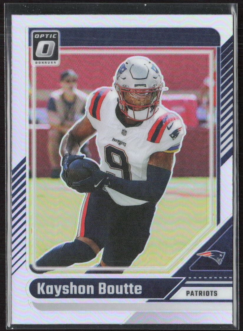 2024 Donruss Optic #137 Kayshon Boutte Holo New England Patriots (FB)