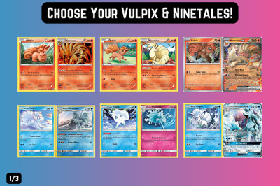 Choose Your Vulpix & Ninetales 2 Card Set! Pokemon TCG S&V, SWSH, SM, & Older!