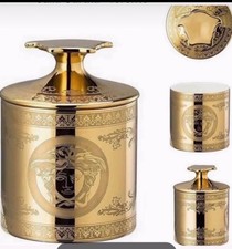 Versace Gold Medusa Bath Candle bowl holder  Prestige home Sale