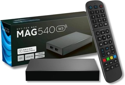 MAG540w3 TV Set-Top Box - 4K HDR TV Streaming Device with Amlogic S905Y4 -NEW