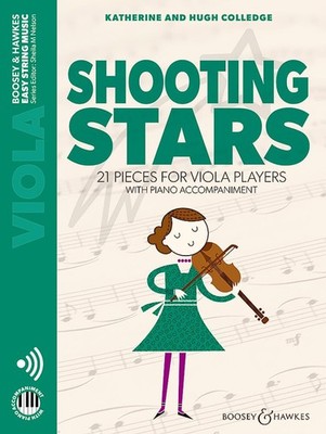 Viola Notenheft Shooting Stars 21 Stück für Viola und Klavier, einfache Musik