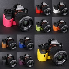 For Sony A7 A7R A7S Handmade Genuine Real Leather Half Camera Case Bag Cover
