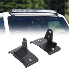 Nilight 42 inch Curved LED Light Bar Bracket Mounting Upper Windshield Roof Cab