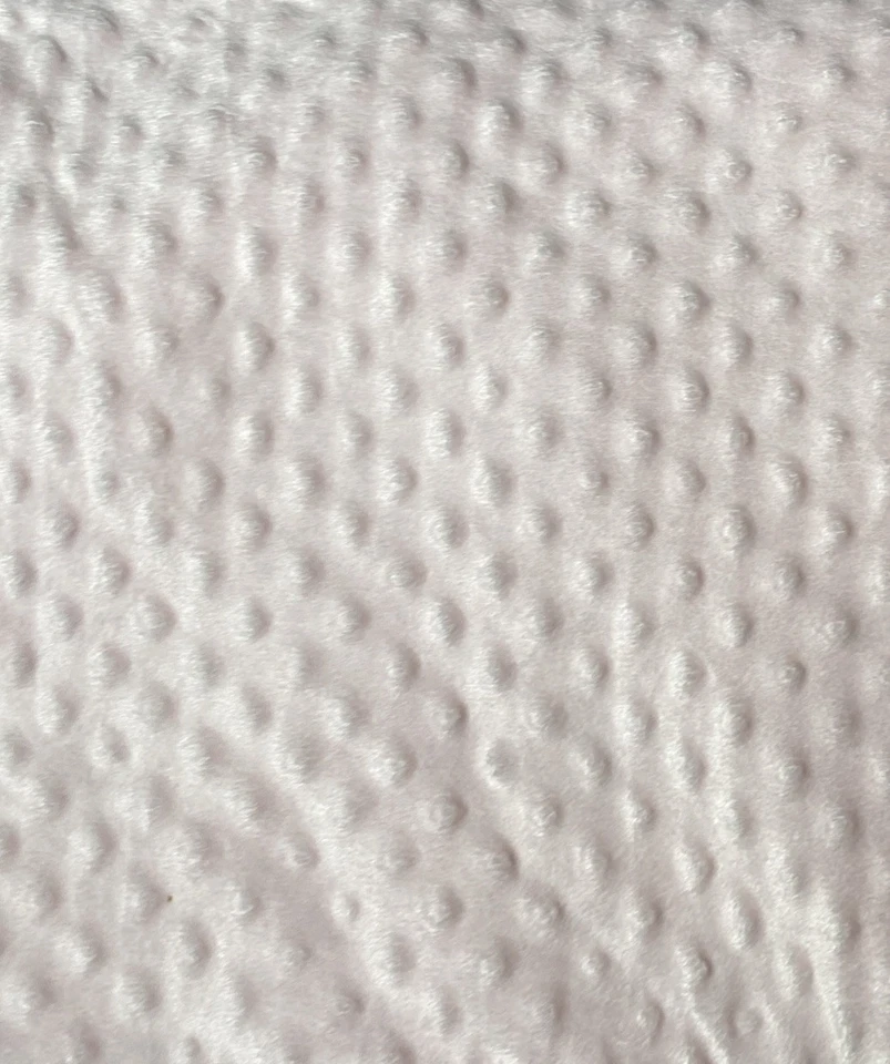 Manta Bebé Zak & Zoey Rosa Minky Punto Elevado Golpe Suave Reversible Brillante Crema Foto 4 de 4