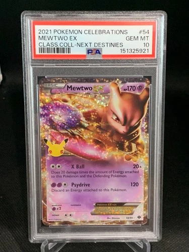Pokémon TCG Mewtwo EX 54/99 Celebrations Classic Collection Holo PSA 10