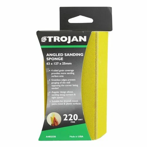 Ace L X W X 220 Grit Extra Fine 2Sided Sanding Sponge Ace, 53 OFF