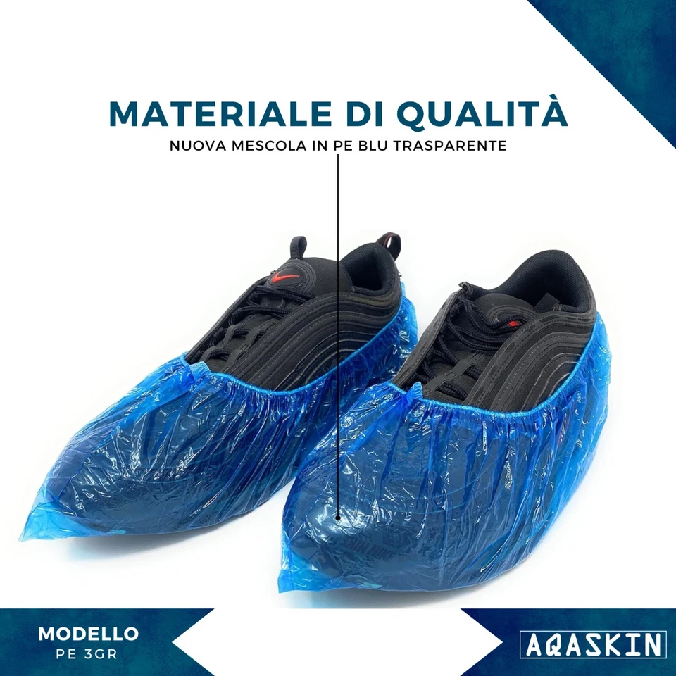 400 Pezzi Copriscarpe Monouso 3 grammi AQASKIN Calzari Copri scarpa Usa e Getta - Immagine 4 di 4