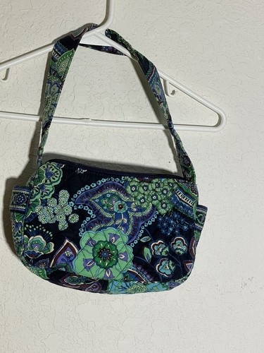 vera bradley purses used blue/green/white paisley small - Picture 2 of 7