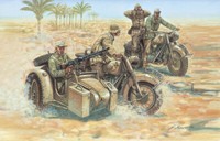 IT6121 Italeri 1/72 Wwii German Motorcycles ‍