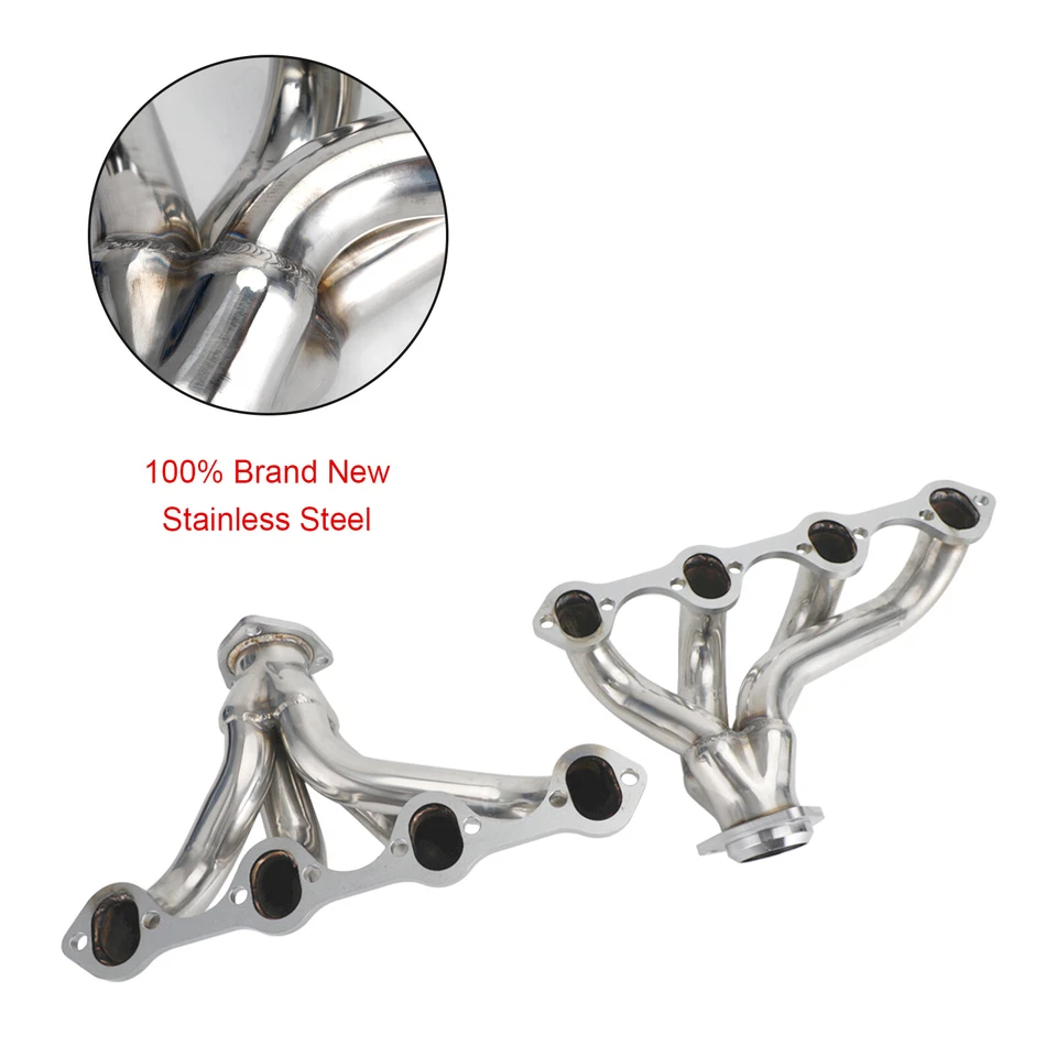 Stainless Exhaust Headers Kit For Ford Mustang 289 302 351 4.7L 5.0L 5.8L 64-73 - Image 2 of 4