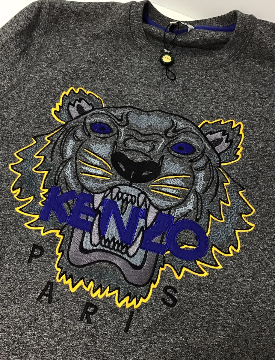 Authentic Jungle Kenzo Paris Tiger Logo Sweatshirt mens Size S