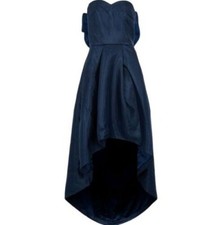 CHI CHI LONDON Perdi Cocktail Dress - Navy - UK 10