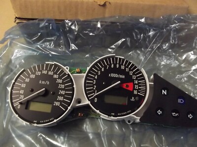KAWASAKI ZX6 G1 INSTRUMENT PANEL SPEEDO, TACHO, REV COUNTER 28011 1175 KPH 2