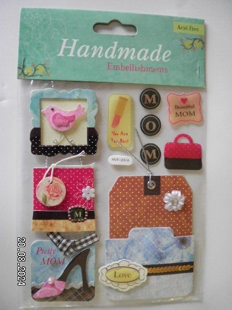 Self Adhesive Craft Embellishments for your card and paper crafts.   (B130) M