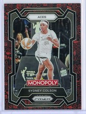 2024 Panini Prizm Monopoly WNBA 23 Sydney Colson Red Classic Icons Parallel