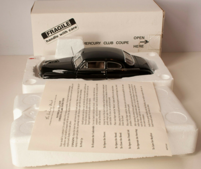 Danbury Mint Limited Edition 1949 Mercury Club Coupe 1:24, Black As-Is