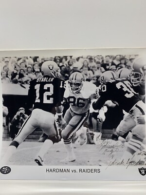 NWT San Francisco 49ers Vintage Cedrick Hardman R.I.P #86 Autographed 90s Logo 7 Autographs from 49ers legends O.J. Simpson and Cedric Hardman main image 3
