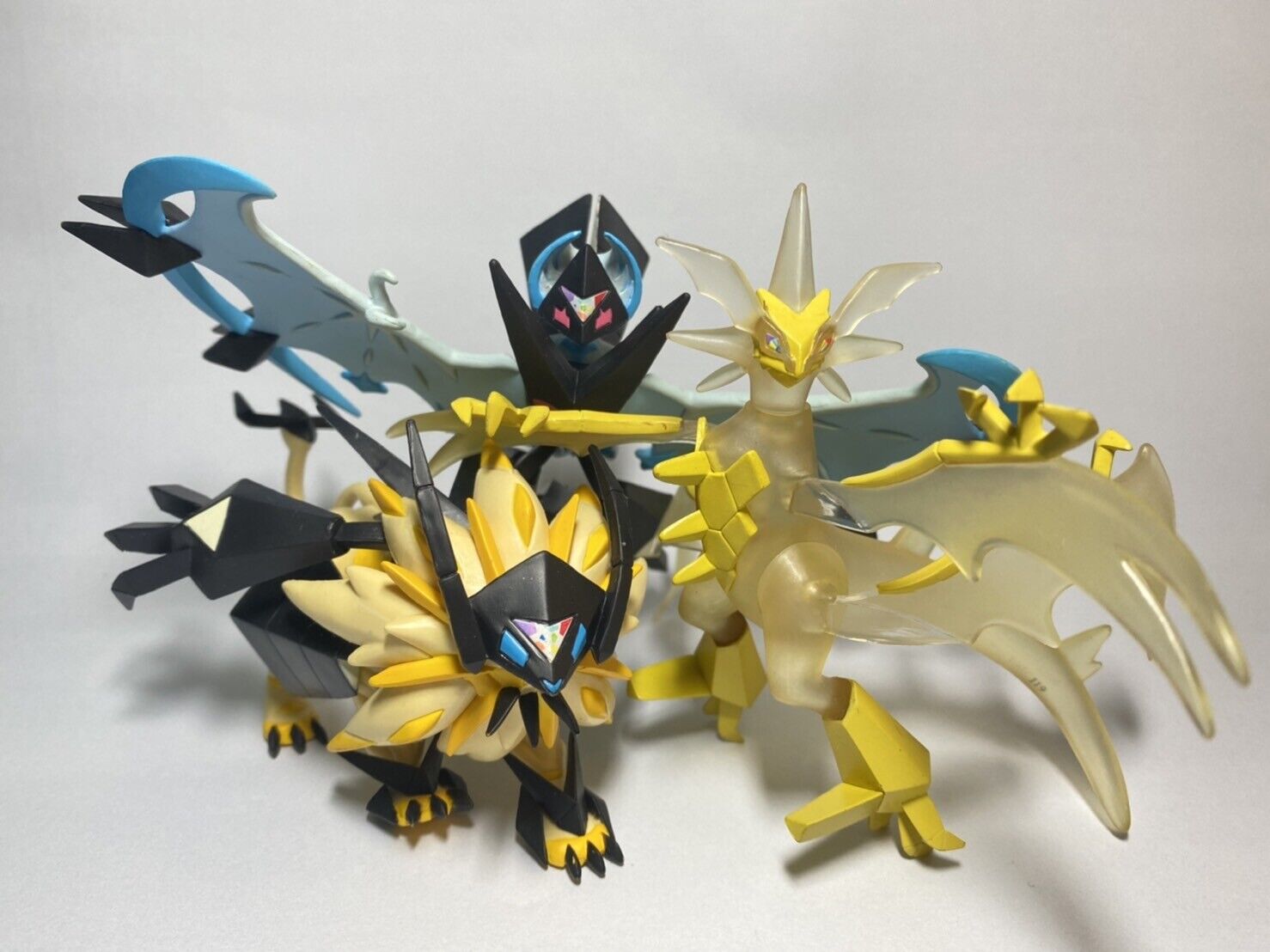 Ultra Necrozma Solgaleo Lunala(3 pcs)Pokemon Monster Tomy Collection  Figure.