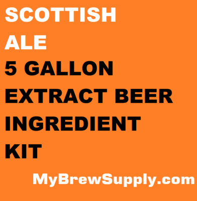 Scottish Ale Homebrew 5 Gallon Beer Extract Ingredient Kit - My Brew Supply