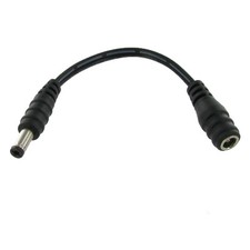 6 inch Male to Female 2.1mm x 5.5mm Plug DC Power Adapter Cable 18GA CCTV Camera