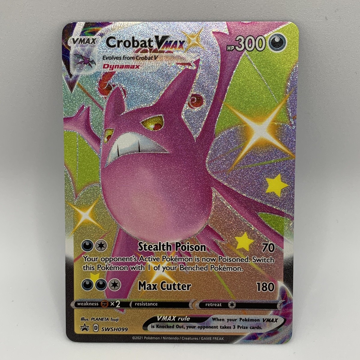 Pokemon TCG - Crobat VMAX SWSH099 Shiny Full Art Promo - Shining Fates - NM | eBay Pokemon TCG - Crobat VMAX SWSH099 Shiny Full Art Promo - Shining Fates - NM | eBay