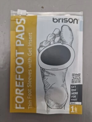 Brison Forefoot Gel Foot Pads Footcare Healthcare Support Metatarsel Cushion