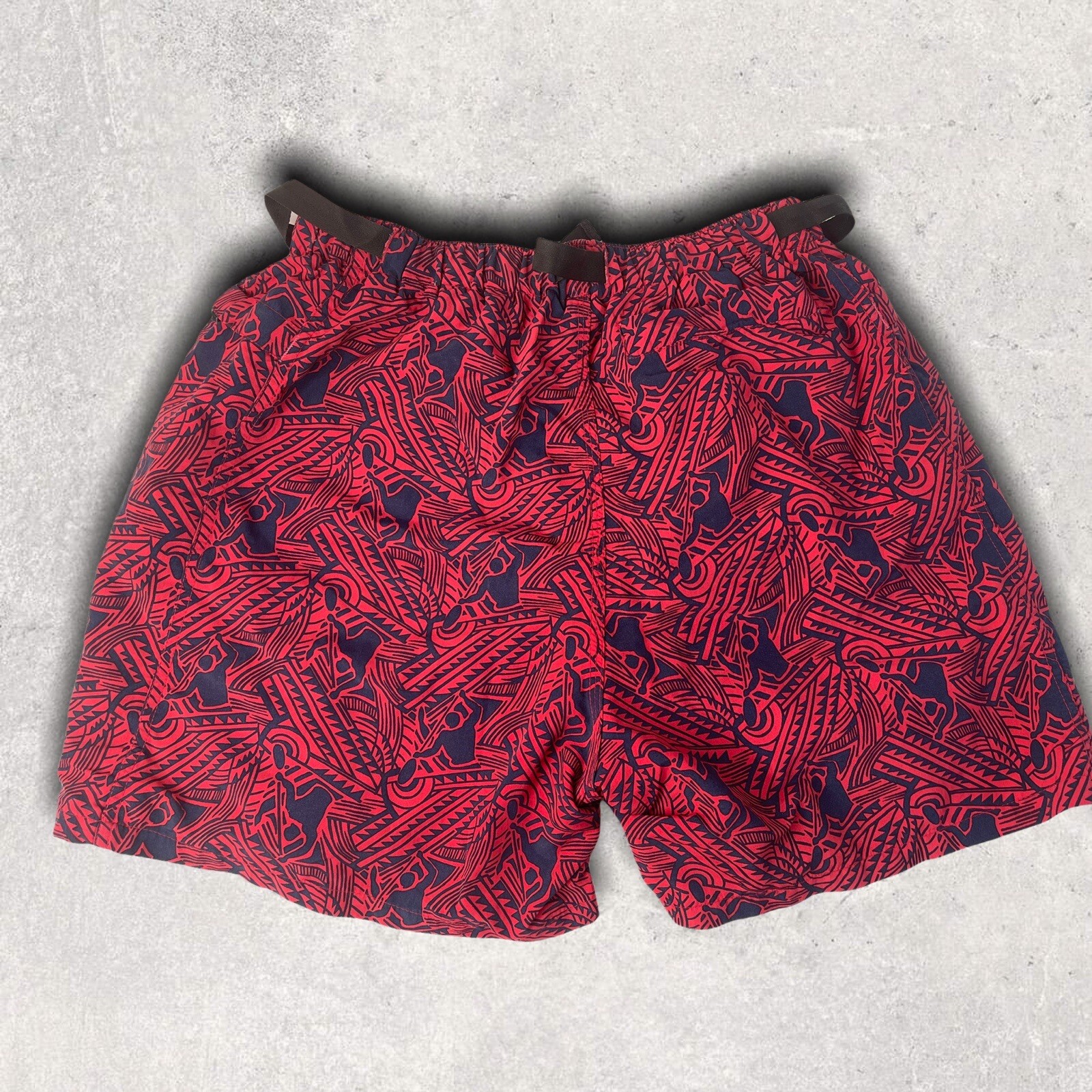 RARE Patagonia Men's River Shorts 5" Large Red Aztec … Gem