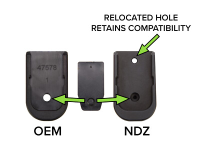 NDZ Smith & Wesson CSX Pinky Extended Magazine Base Plate S&W 10