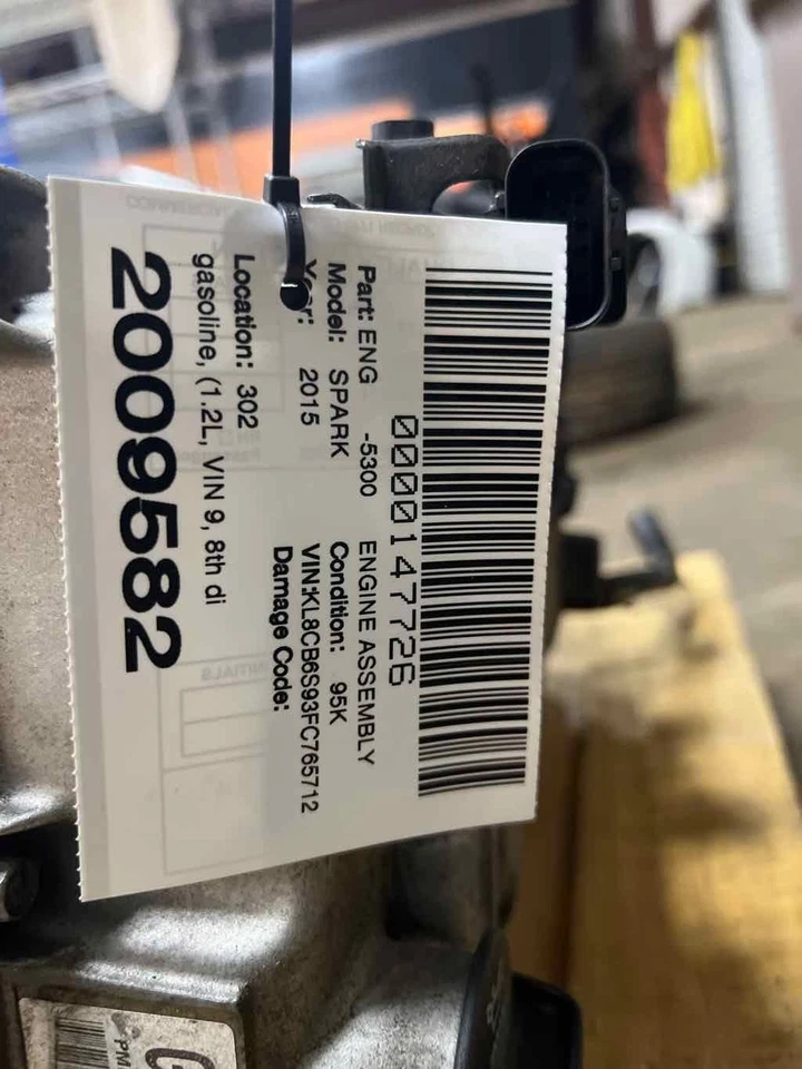 适合 14-15 雪佛兰 SPARK ENGINE Assy Vin 9 第 8 位汽油 96k 运行良好 — 第 4/4 张图片