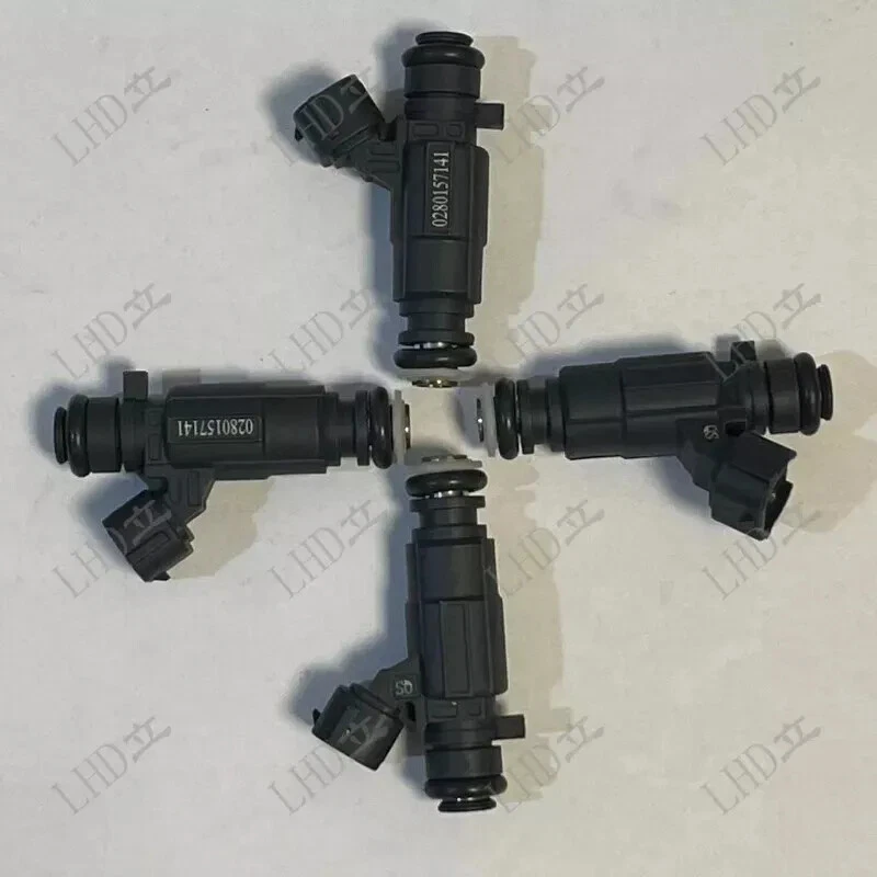 4 Pcs 0280157141 9673836680 Fuel Injector For Peugeot 301 1.6 Citroen C4 1.6~ Foto 2 de 4