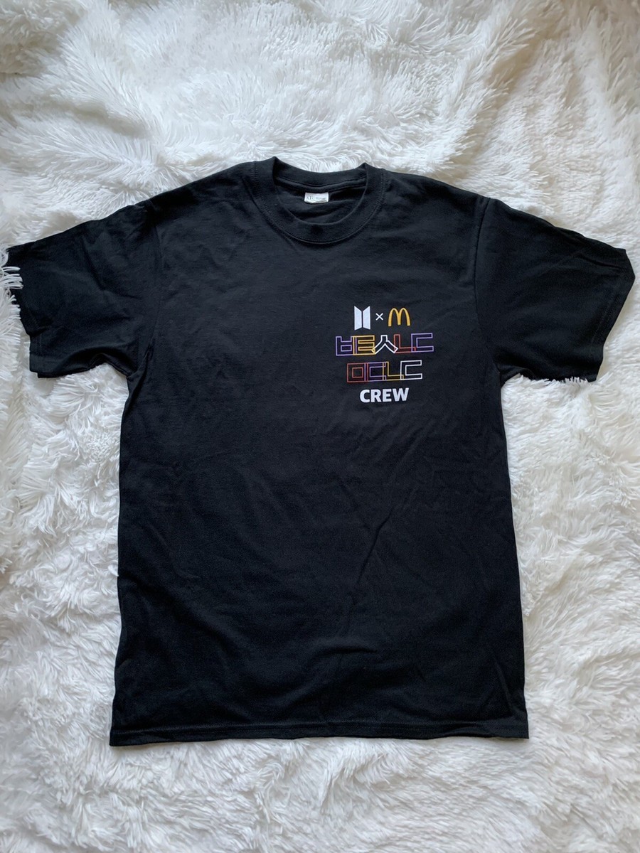 BTS X McDonald's Crew Black T-shirt Size Medium | eBay BTS X McDonald's Crew Black T-shirt Size Medium | eBay