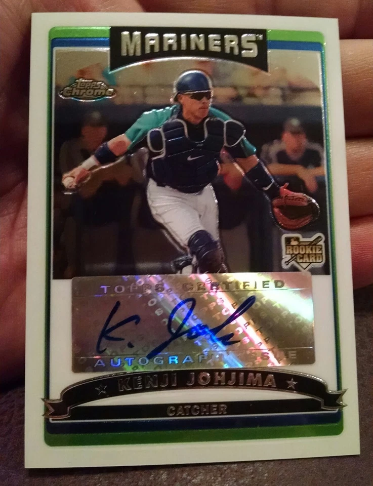 2006 Topps Chrome Autograph Kenji Johjima RC Mariners *Great shape* b16 - Image 2 of 3