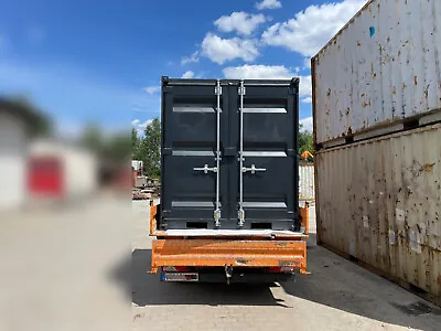 Kaufen 6ft Minicontainer Baustellencontainer Neuwertig Materialcontainer RAL 7021 Lager