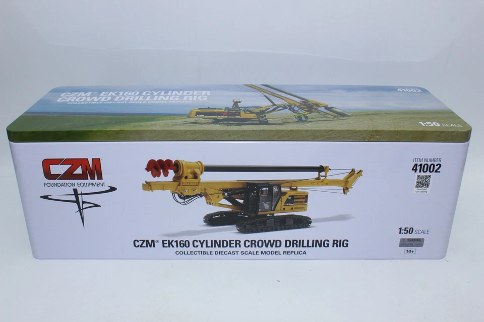 Sale! Diecast Masters 41002 Czm Ek 160 Drilling Rig On Cat 330 Digger 1:50 New - Image 4 of 4