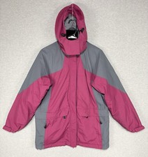 Woolrich 3-in-1 Winter Jacket Removable Wool Liner Women s Medium Hot Pink Hood