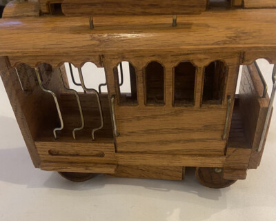 San Francisco Cable Car Wood Music Box Trolley Left My Heart in San Francisco