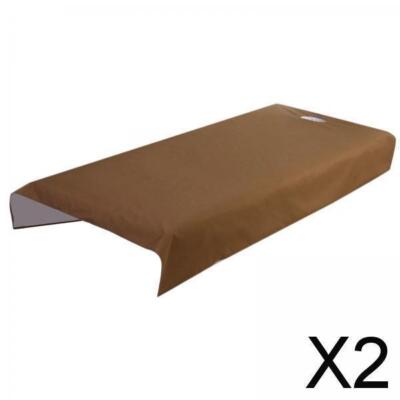 2xProfi Wasserdicht Massageliege Tisch Abdeckung Anti-Öl Spa Laken Dunkelbraun