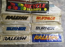 x6  NOS Raleigh Burner OLD SCHOOL BMX Stickers genuine 80s item