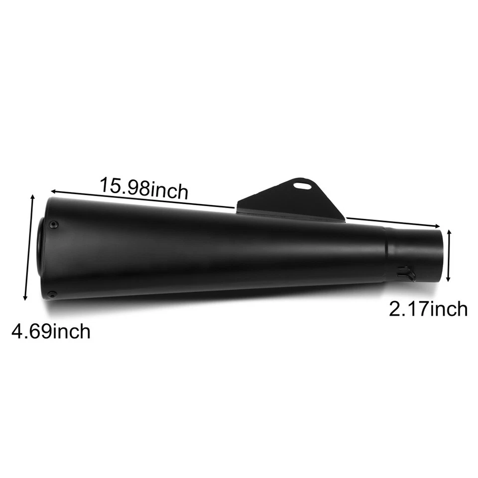 Silenciador de escape negro deslizable para Honda Rebel 500 300 CMX300 CMX500 2017-2025 Foto 4 de 4