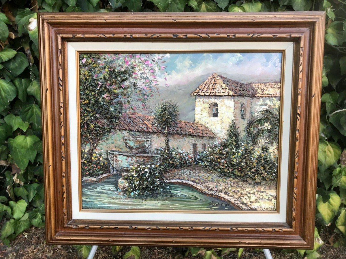 FRANCISCO PACO GARCIA Original 1982 BAJA BEACH 3D IMPASTO